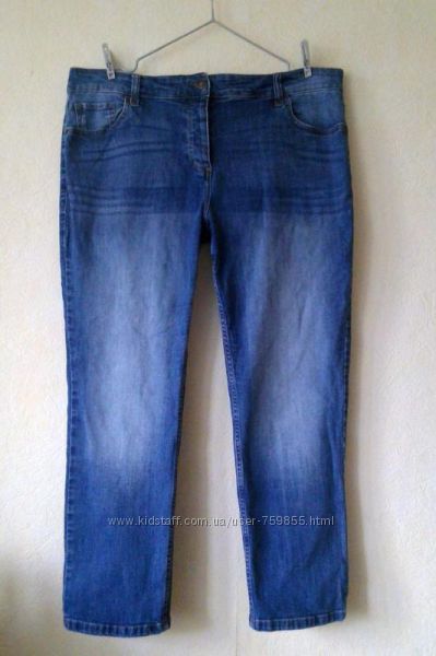 Зауженные укороченные джинсы-сигареты Next размер 18 uk