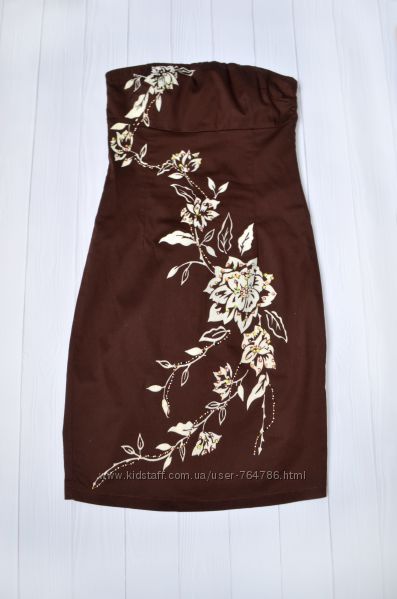 Нарядное платье бюстье корсет с аппликацией Fye Landy, размер 10