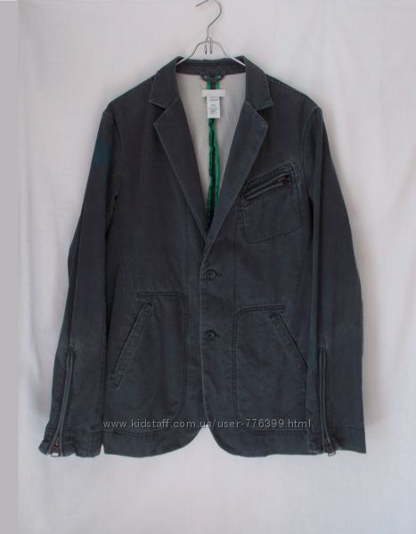 Куртка пиджачного типа серая джинсовая мытая Diesel 52-54р