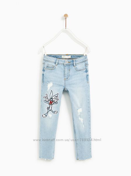 Модные джинсы Zara  р. 7, 8, 10 лет