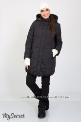 Очень теплая зимняя куртка для беременных Jena, черная