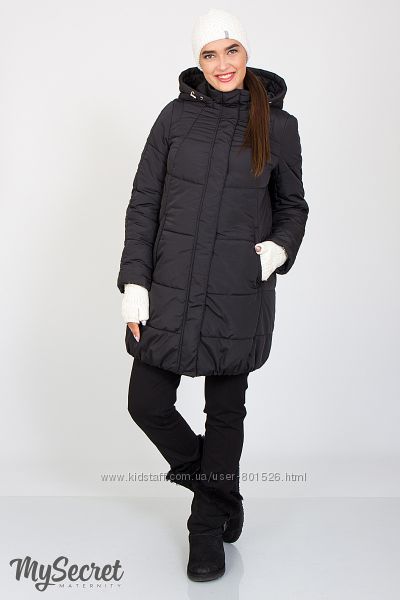 Очень теплая зимняя куртка для беременных Jena, черная