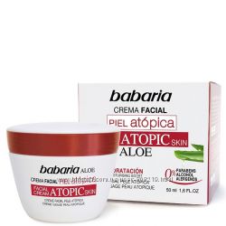 Увлажняющий крем для атопической кожи лица BABARIA Atopic 50 мл.