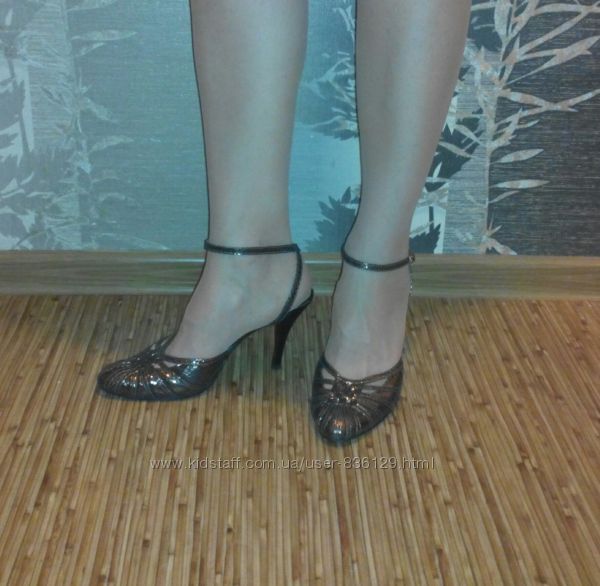 Туфли босоножки, бу, р. 40 26 см, кожа