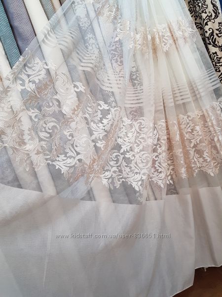 Необычная и красивая тюль с купоном Айрис, 430 грн