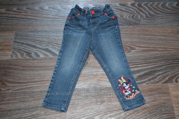 Узкие джинсы Дисней с Минни Маус на 1, 5-3 года