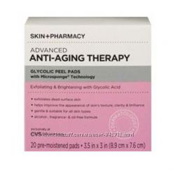 USA Пилинг салфетки SkinPharmacy Advanced Anti-Aging Glycolic Peel Pad