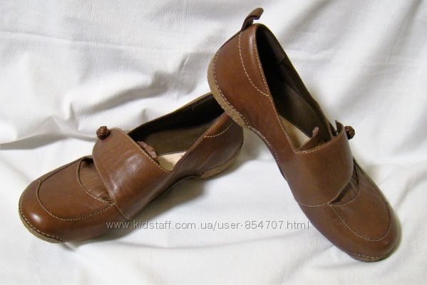 Туфли женские кожаные коричневые Clarks Размер 39 UK6