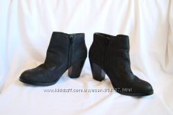 Ботинки женские, демисезонные, кожаные, черные New Look Размер 39 UK6