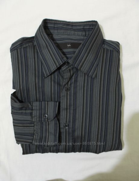 Рубашка стрейчевая полосатая Ermenegildo Zegna 50-54р