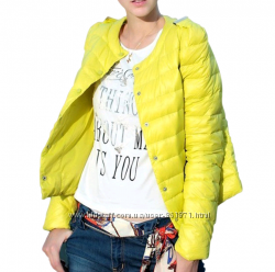 Куртка осенневесенняя ярко-лимонного цвета, размер S, новая 