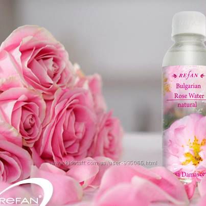  Натуральная розовая вода Refan