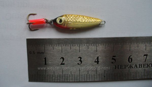 Блесна отвесная зимняя Рыбка 5г.  45 мм.