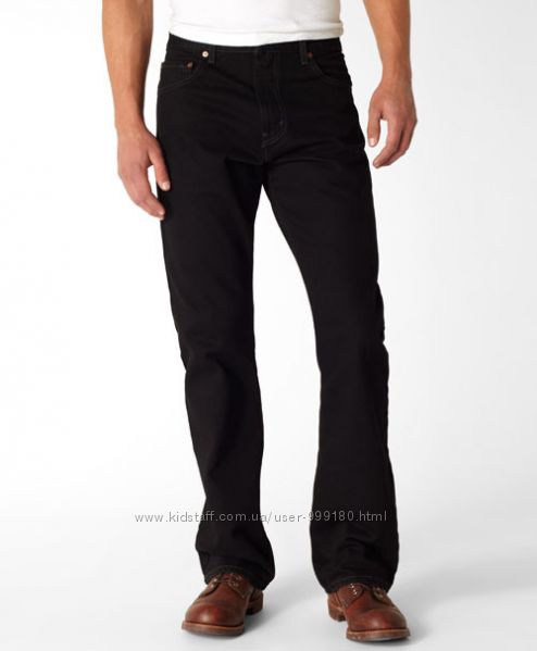 Американские джинсы Levis 517 Slim Fit Boot Cut Jeans - Black