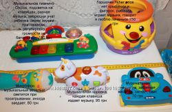 Музыкальные игрушки разные Fisher price, chicco 