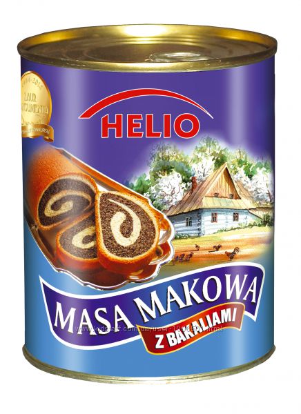 Маковая масса Helio Masa Makowa 900гр. Польша