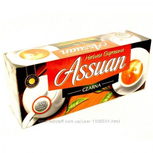 Чай черный Assuan 100 пакетиков Польша