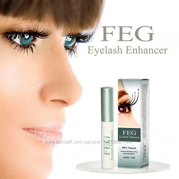  Feg Eyelash Enhancer, 3 млр. -натур средство для усиленного роста Оригинал