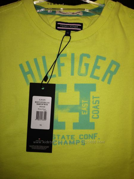 TOMMY HILFIGER футболка 92р 1, 5-2 года. Оригинал из Германии.