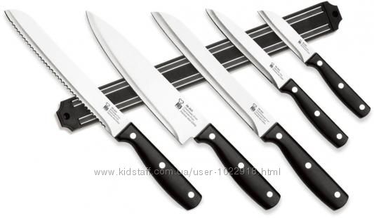 Набор функциональных ручных ножей с магнитной планкой RENBERG 6 пр.