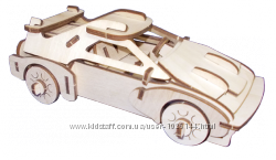 Деревянные 3д пазлы -машинка Феррари сборная модель