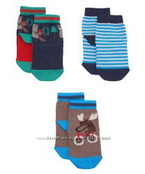 Распродажа - Носочки набор 3 шт. для мальчика на 6-12 месяцев и 1- 2 года о