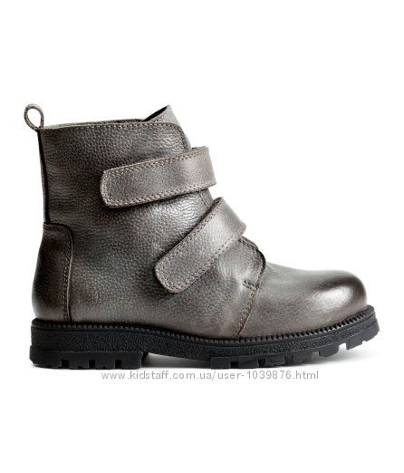 Демисезонные ботинки кожаные 26р. от H&M