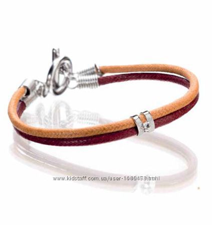 Кожаный браслет с кристаллом Swarovski от Ив Роше