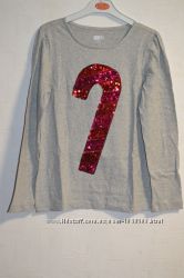 Реглан с паетками CRAZY8 на 10-12 лет, новогодний