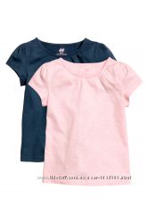 Комплект, набор футболок h&m размер 6-8 лет