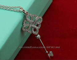 Серебряная подвеска кулон подвеска Ключик Tiffany &Cо тиффани Оригинал 