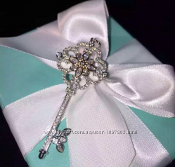Серебряный кулон подвеска  Ключик Tiffany & Co позолота Оригинал