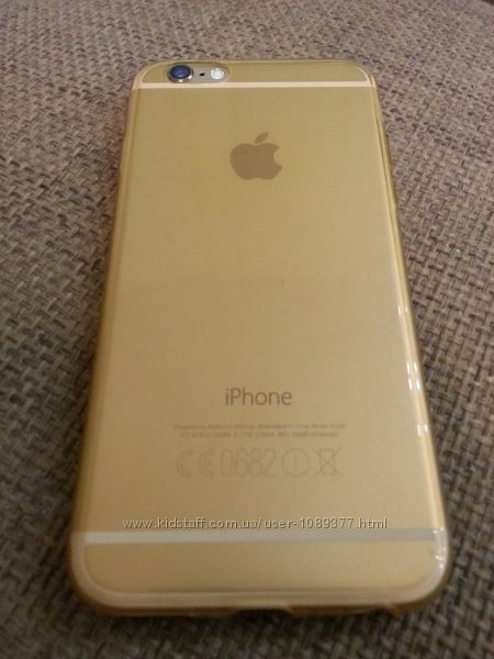 Силиконовый золотой iphone 64. 7дюйма