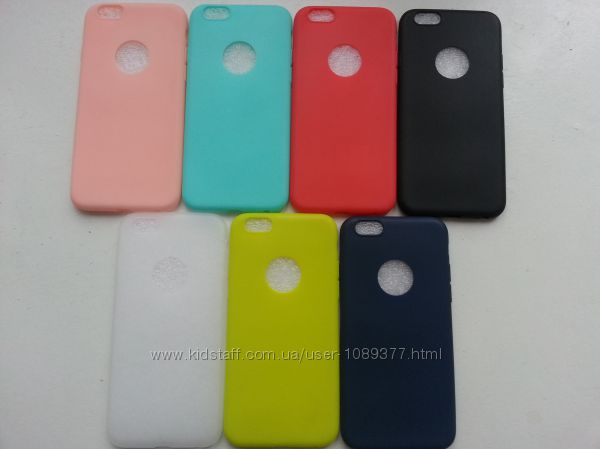 Силиконовый чехол для Iphone 6 6Sв 7 цветах