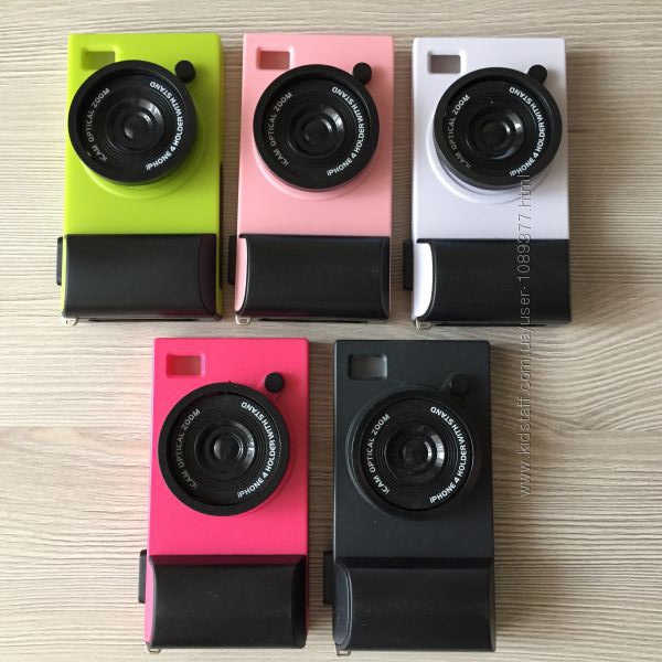 Пластиковый чехол Фотоаппарат в упаковке iphone 4 4s 5цветов