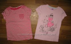 фирменные футболки и майки девочке на 6-9 лет ч1