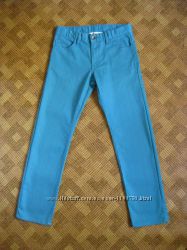 голубые джинсы брюки штаны трубы H&M возраст 11-12лет