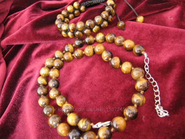 Натуральные камни -украшения наборы, браслеты