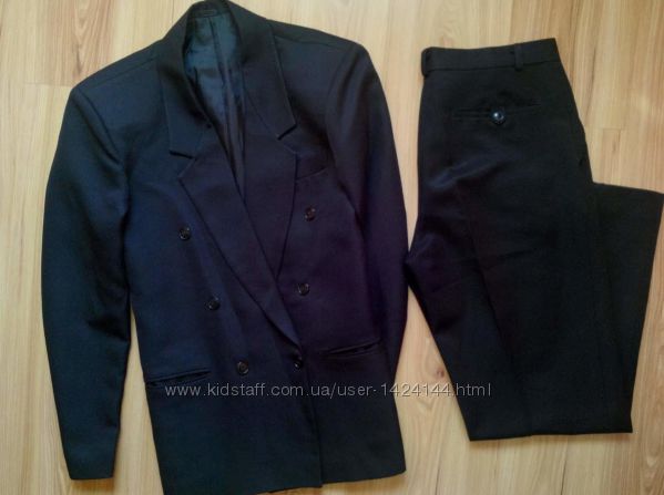Классический черный костюм по супер цене размер 48