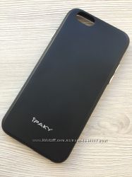 Силиконовый чёрный чехол ipaky iPhone 66s в упаковке