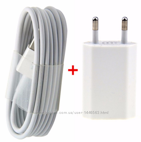 Зарядное 2в1  USB кабель IPHONE 5, 5s, 6 6S, 6, 7, 7, 8, 8