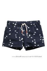 Легкие короткие трикотажные шорты девочке H&M Jersey shorts