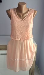 Фирменное нежно-розовое платье, сарафан