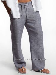 Льняные парусиновые брюки, штаны льняные разного фасона для полных и высоки