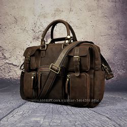 Кожаная сумка дорожная сумка мужской портфель