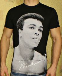 Мужская футболка Muhammad Ali принт 3D черная.