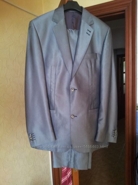Мужской классический костюм Artistic шерсть - 48 размер, галстук в подарок