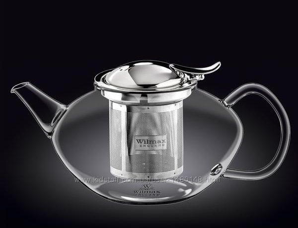 Чайник высококачественный заварочный WILMAX Termo Glass на 1550 мл.