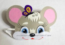 Карнавальна маска на голову Мишка
