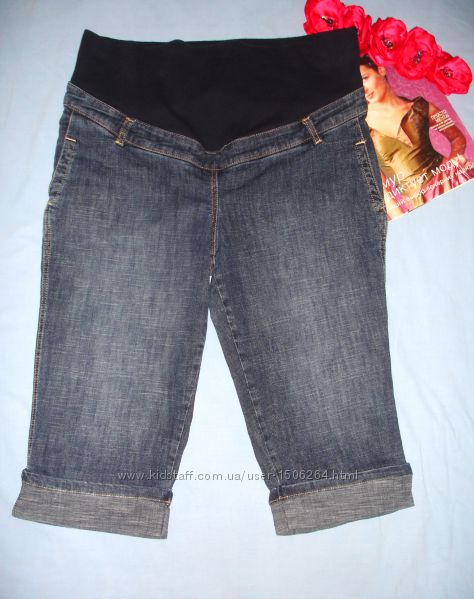 женские шорты для беременных с резинкой размер 46-48  12-14 джинсовые 